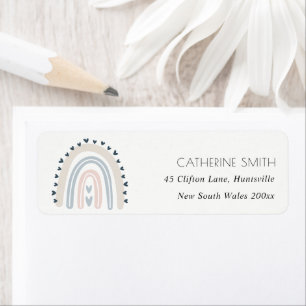 NIEDLICH TRENDY BLUSH BLUE KIDS HERZRAINBOW ADRESS