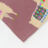 Niedlich trendy Colorful Llamas Fleecedecke (Ecke)