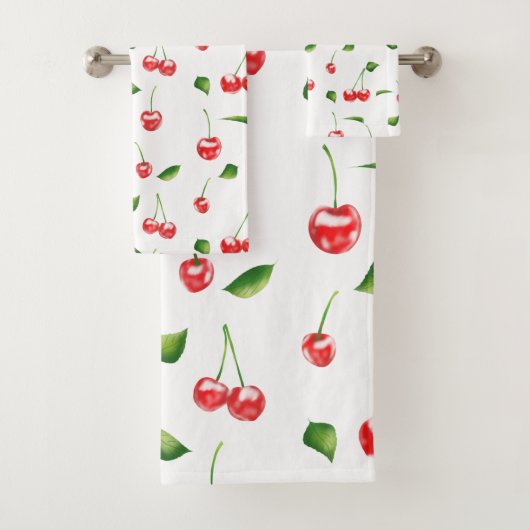 Niedlich Trendy Delicious Cherry | Badhandtuch Set (Insitu)