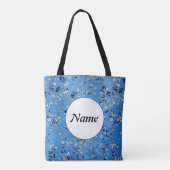 Niedlich Trendy Girly Cartoon Blume Name Tasche (Rückseite)