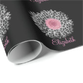 Niedlich trendy Girly Leopard tierische Druckgerbe Geschenkpapier (Rolleneckpunkt)