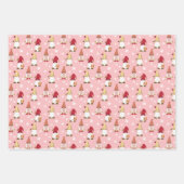 Niedlich Trendy Gnomes Blue Pink Gold White Geschenkpapier Set (Vorderseite 2)