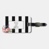 Niedlich Trendy gürtelboho Blumenstreifen personal Gepäckanhänger (Rückseite horizontal)