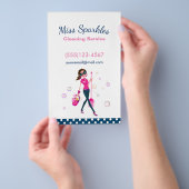 Niedlich Trendy Housecleaning Maid Flyer (Handgriff)