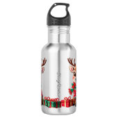 Niedlich Trendy Modern Funny Christmas Edelstahlflasche (Vorderseite)