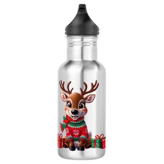 Niedlich Trendy Modern Funny Christmas Edelstahlflasche (Rechts)