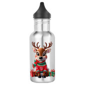 Niedlich Trendy Modern Funny Christmas Edelstahlflasche (Links)