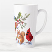 Niedlich Trendy Modern Funny Christmas Milchtasse (Rechts)