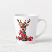 Niedlich Trendy Modern Funny Christmas Milchtasse (Rechts)