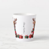 Niedlich Trendy Modern Funny Christmas Milchtasse (Vorderseite)