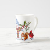 Niedlich Trendy Modern Funny Christmas Porzellantasse (Vorderseite Rechts)