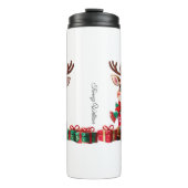 Niedlich Trendy Modern Funny Christmas Thermosbecher (Vorderseite)
