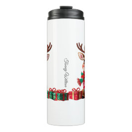 Niedlich Trendy Modern Funny Christmas Thermosbecher