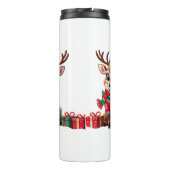 Niedlich Trendy Modern Funny Christmas Thermosbecher (Rückseite)