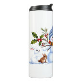 Niedlich Trendy Modern Funny Christmas Thermosbecher (Nach links gedreht)