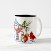 Niedlich Trendy Modern Funny Christmas Zweifarbige Tasse (VorderseiteRechts)