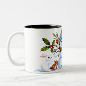 Niedlich Trendy Modern Funny Christmas Zweifarbige Tasse (Links)