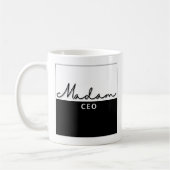 Niedlich Trendy Modern Mrs CEO Coffee Tasse (Links)
