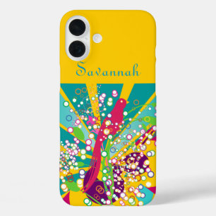 Niedlich Trendy Modern Pink Swallow Bird iPhone 16 Plus Hülle