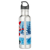 Niedlich Trendy Moderne Moderne Funny Frohe Weihna Edelstahlflasche (Rückseite)