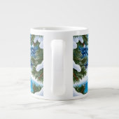 Niedlich Trendy Moderne Moderne Funny Frohe Weihna Jumbo-Tasse (Rückseite)