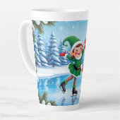 Niedlich Trendy Moderne Moderne Funny Frohe Weihna Milchtasse (Linke Ecke)