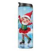 Niedlich Trendy Moderne Moderne Funny Frohe Weihna Thermosbecher (Nach rechts gedreht)