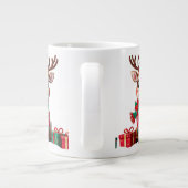 Niedlich Trendy Moderner Spaß Weihnachten Jumbo-Tasse (Rückseite)