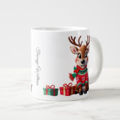 Niedlich Trendy Moderner Spaß Weihnachten Jumbo-Tasse (Vorderseite Rechts)
