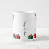 Niedlich Trendy Moderner Spaß Weihnachten Jumbo-Tasse (Vorderseite)