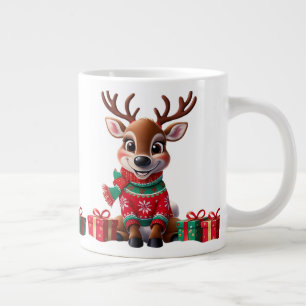 Niedlich Trendy Moderner Spaß Weihnachten Jumbo-Tasse