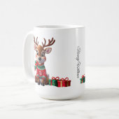 Niedlich Trendy Moderner Spaß Weihnachten Kaffeetasse (Vorderseite Links)