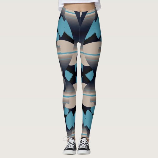 Niedlich trendy multicolor "Ratti_Creative_Arts" L Leggings (Vorderseite)