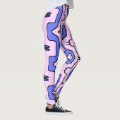 Niedlich trendy pink & blue "Ratti_Creative_Arts" Leggings (Rechts)