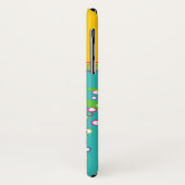 Niedlich Trendy Pink Schlucken Bird Circle Burst A Case-Mate iPhone Hülle (Hinten/Links)