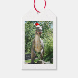 Niedlich TREX Dinosaurier mit einem Santa Claus Hu Geschenkanhänger