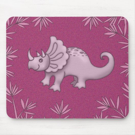 Niedlich Triceratops Dinosaurier Mousepad (Vorne)