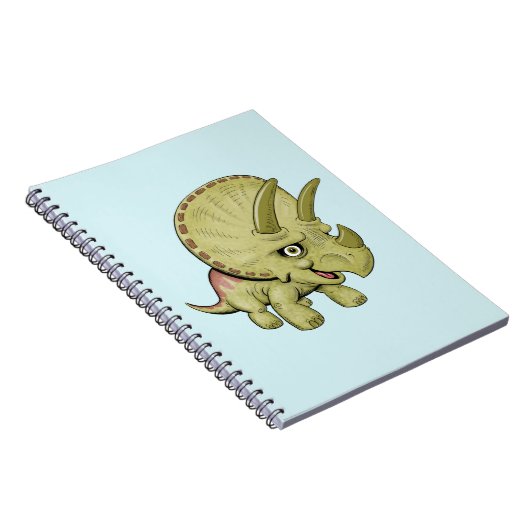 Niedlich Tricerops Notebook Notizblock (Rechte Seite)