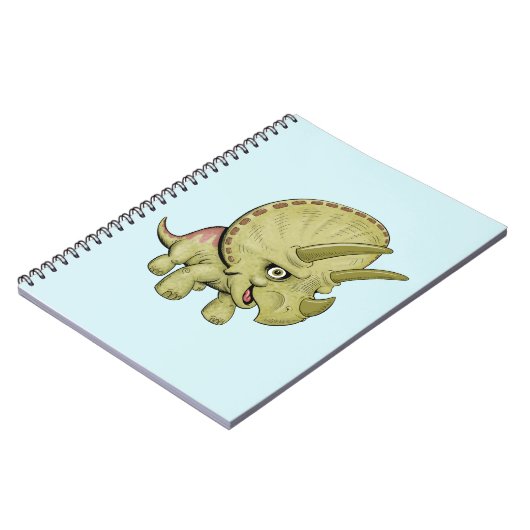 Niedlich Tricerops Notebook Notizblock (Linke Seite)