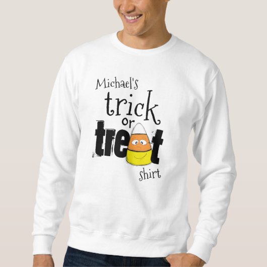 Niedlich Trick oder Treat Candy Personalisiert Sweatshirt (Vorderseite)