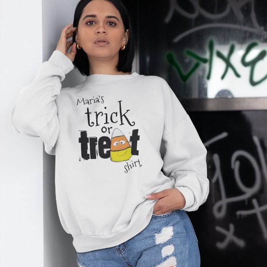 Niedlich Trick oder Treat Candy Personalisiert Sweatshirt