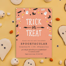 Niedlich Trick oder Treten Kinder Halloween-Party 