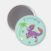 Niedlich Troodon Magnet (Vorderseite/Rückseite)