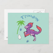 Niedlich Troodon Postkarte (Vorne/Hinten)