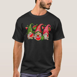 Niedlich Tropical Watermelon Gnomes Gnomies Summer T-Shirt