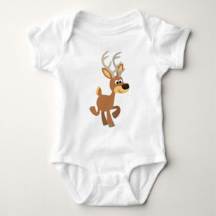 Niedlich Trotting Cartoon Deer Baby Bekleidung Baby Strampler
