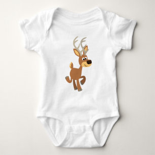 Niedlich Trotting Cartoon Deer Baby Bekleidung Strampler