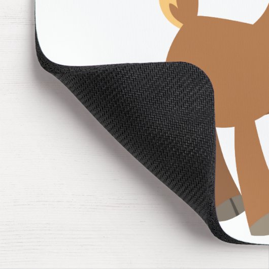 Niedlich Trotting Cartoon Deer Mousepad (Ecke)