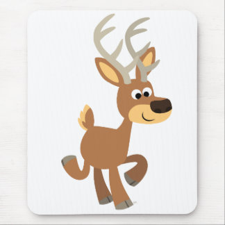 Niedlich Trotting Cartoon Deer Mousepad