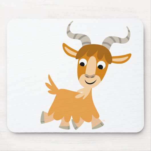 Niedlich Trotting Cartoon Goat Mousepad (Vorne)